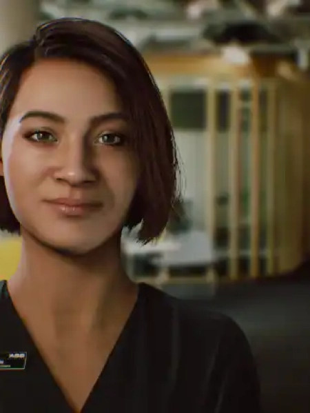 A digital render of Josie, ASB Bank's chatbot