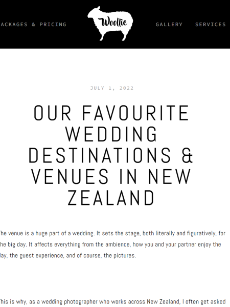 woollie weddings - top venues 1